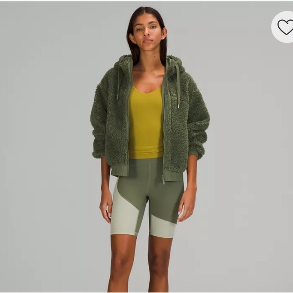 Lululemon Green Fleece Reversible Jacket size 6 - Picture 4 of 11